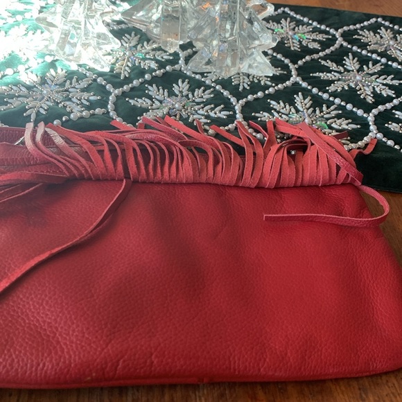 Neiman Marcus Fringe Leather Crossbody - Picture 10 of 10